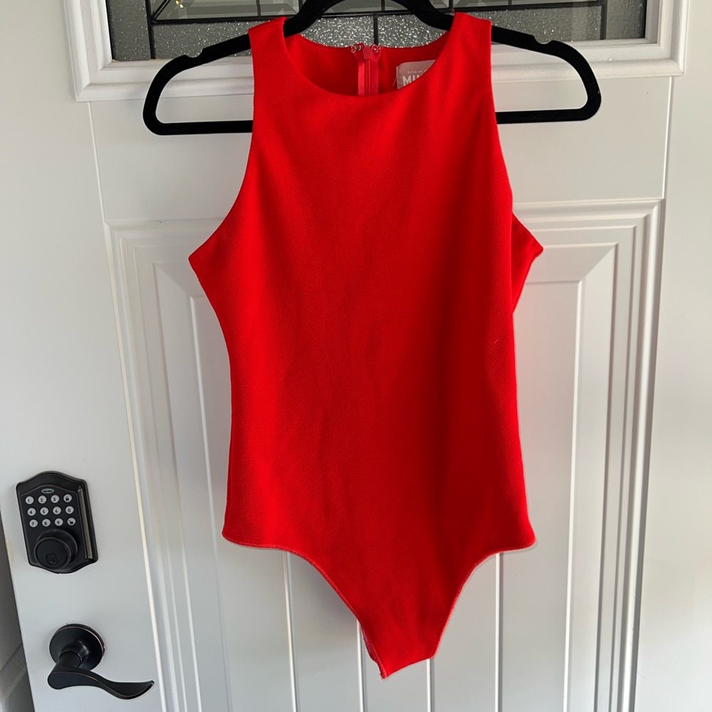 Show Me Your MuMu Fiery Red Bodysuit